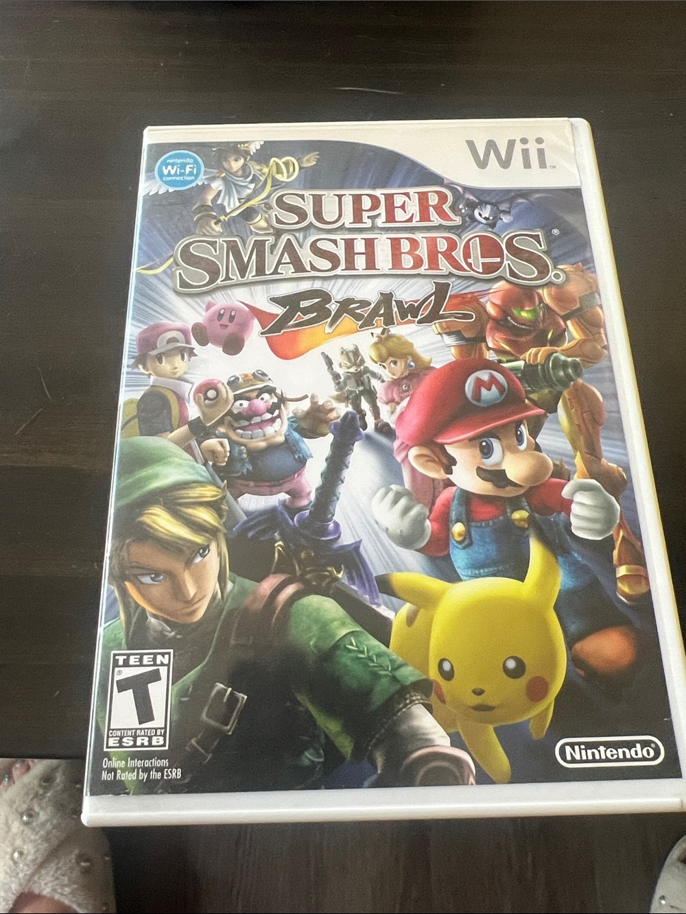 Nintendo Super Smash Bros. Brawl (Wii) - Multicolor Cover, White Case